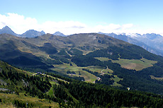 Il comprensorio di Pila in estate