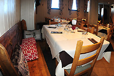 L'accogliente ristorante Lo Baoutson